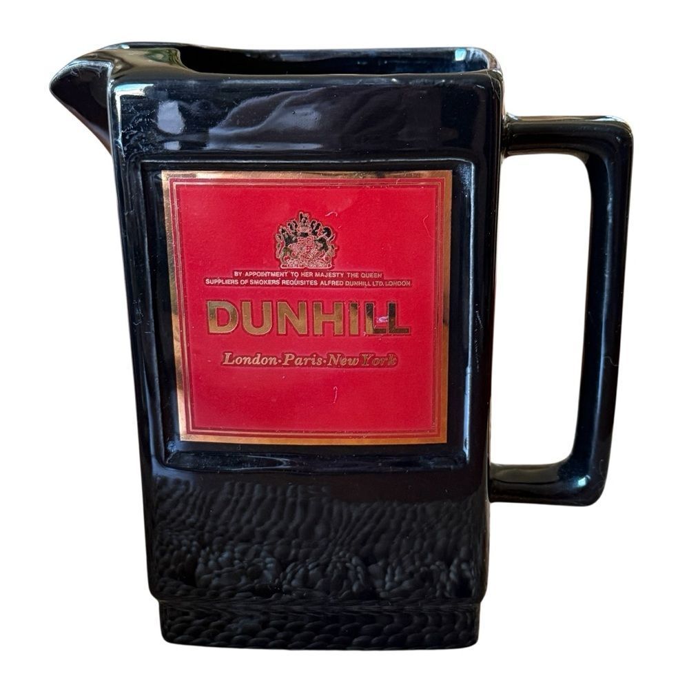 Dunhill Advertising Whisky Water Jug Pub Memorabilia Home Bar Decor 6 3/4“ tall